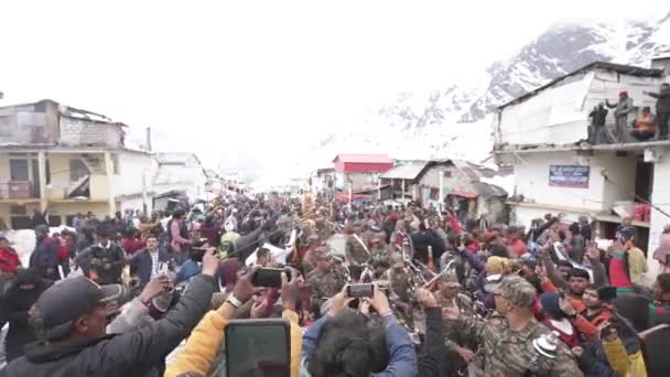 Dehradun Uttarakhand Indie Květen 2023 Srdci Uttarakhands Kopce Krásný Dav — Stock video