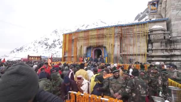Dehradun Uttarakhand India Maggio 2023 All Ombra Del Divino Folla — Video Stock