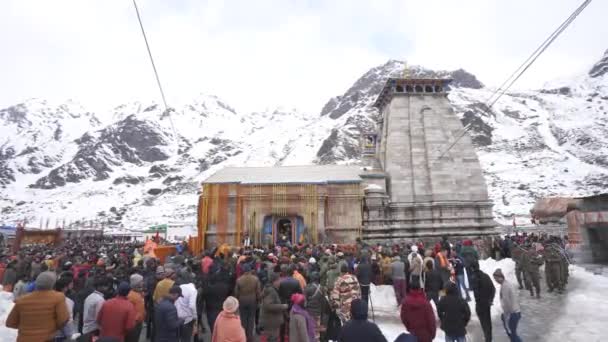 Dehradun Uttarakhand India Mayo 2023 Sumergido Encanto Atemporal Templo Kedarnath — Vídeo de stock