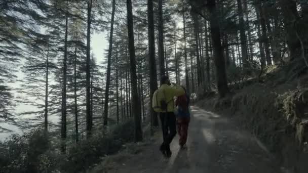Dehradun Uttarakhand Hindistan Nisan 2023 Çiftleri Orman Görüntülerinin Yabani Güzelliklerinde — Stok video