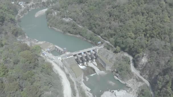 Panoramic Views Himalayan Hydroelectric Projects — Wideo stockowe