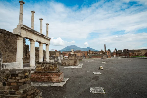 Pompeje Park Archeologiczny Niedaleko Neapolu Włochy Obrazy Stockowe bez tantiem