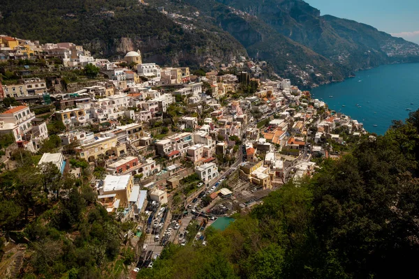 Panorama Della Città Positano Della Costiera Amalfitana — Foto Stock