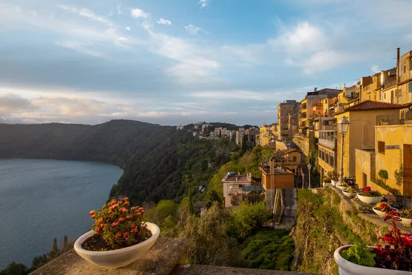 Utsikt Över Sjön Castel Gandolfo Rom Italien — Stockfoto