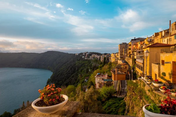 Utsikt Över Sjön Castel Gandolfo Rom Italien — Stockfoto