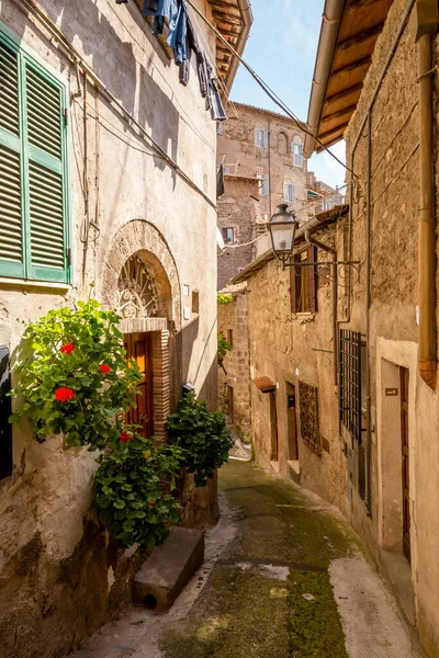 意大利拉齐奥Ronciglione老城的街道 — 图库照片