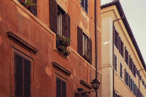 Huurhuizen Het Centrum Van Rome Italië — Stockfoto
