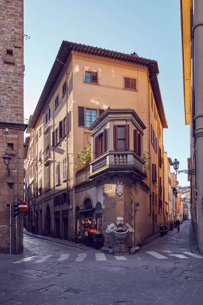 Straat Oude Stad Van Florence Stad Italië Stockfoto