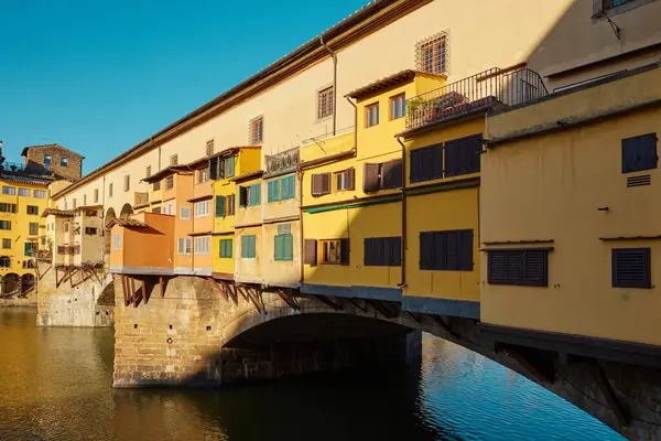 Ponte Vecchio Florence City Italië Rechtenvrije Stockafbeeldingen