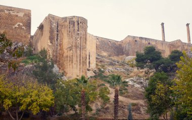 Urfa castle in Sanliurfa city, Turkey clipart