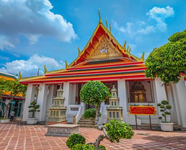 Wat Phra Chetuphon Wat Pho temple in Bangkok, Thailand. Thai religion temple in city center
