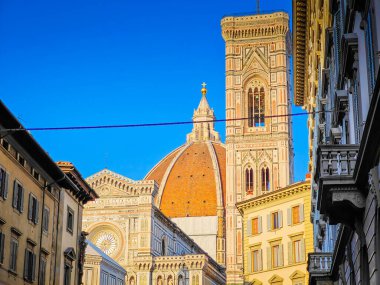 Santa Maria del Fiore Katedrali. İtalya, Floransa 'da Duomo di Firenze' ye yakın.