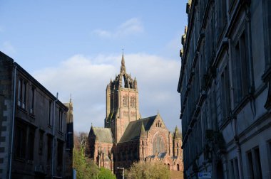 Paisley UK 'de modern sanat deco mimarisi tasarımı sonrası Baptist kilisesi