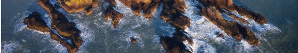 Прибрежные Скалы Вид Сверху Восходе Солнца Великобритании — стоковое фото