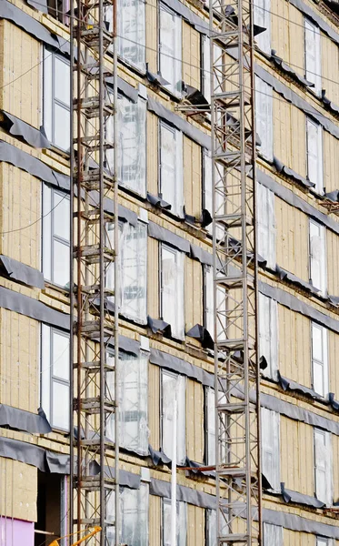 High Rise Residential Building Flats Cladding Being Replaced Fire Resistant — Stock Photo, Image