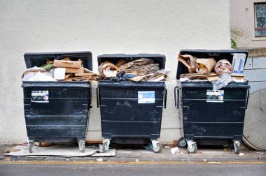 Rubbish and waste increasing, uncollected due to workers strike