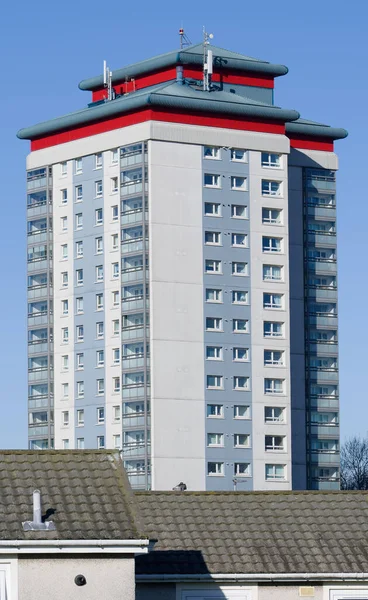 Mieszkania Rady Wysokiego Wzrostu Ubogich Osiedli Mieszkaniowych Wielkiej Brytanii — Zdjęcie stockowe