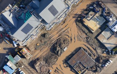 Kırsal bölgelerde artan talep için yeni konut geliştirme evleri inşa ediliyor.