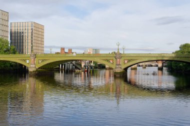 Glasgow Koleji manzaralı Glasgow Green Scotland