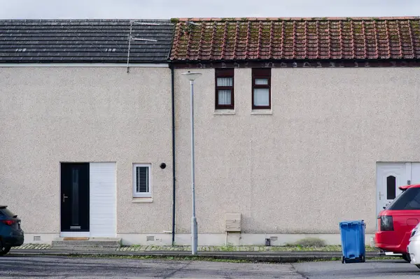 stock image Council flats in poor housing estate in Glasgow UK