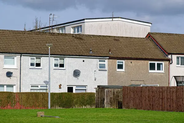 Glasgow İngiltere 'deki fakir konutlardaki konut daireleri