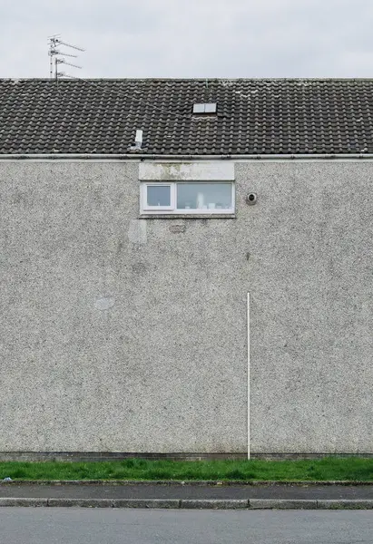 stock image Council flats in poor housing estate in Glasgow UK