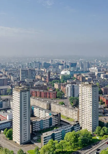 stock image High rise council flats in Glasgow city UK