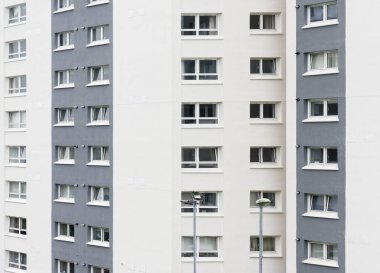 İngiltere 'nin Glasgow şehrindeki yüksek binalı konutlar