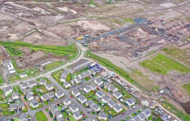 Bishopton İngiltere 'deki Dargavel' de yeni konut geliştirme çalışmaları