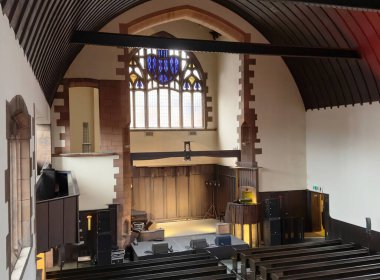 Glasgow, İngiltere, 14 Kasım 2024, Mackintosh Kilisesi Charles Rennie Mackintosh tarafından Glasgow 'da tasarlandı.