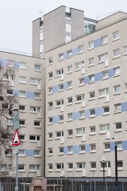 İngiltere 'nin Glasgow şehrindeki yüksek binalı konutlar