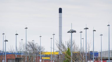 Umumi otoparktaki lambalar İngiltere 'nin göbeğinde.