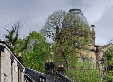 Glasgow İngiltere 'deki fakir konutlarda kiralık konutlar.