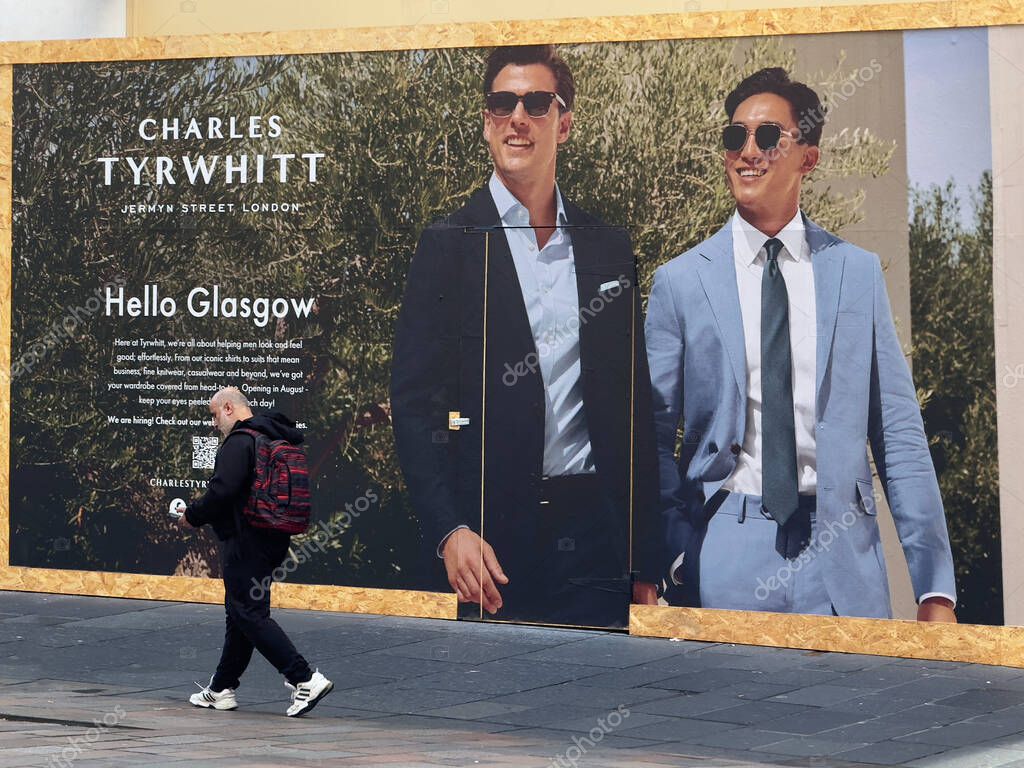 Charles Tyrwhitt store advert for opening in Glasgow City Centre