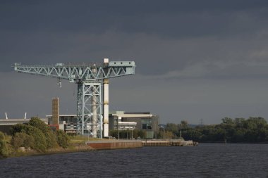 Titan tower crane in Clydebank Glasgow Scotland UK