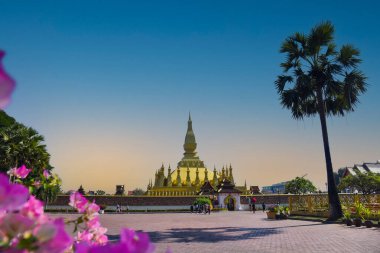 Pha That Luang Temple, The Golden Pagoda in VIENTIANE ,LAOS PDR.