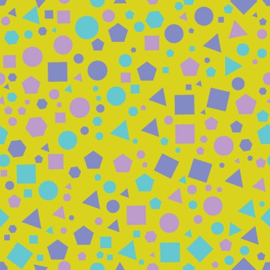 Açık yeşil arkaplanda kusursuz geometrik desen