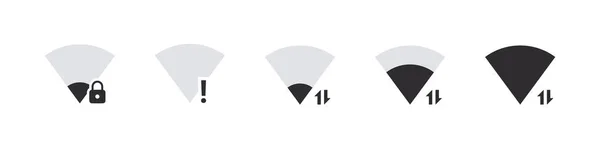 Σήμα Εικονιδίου Wifi Ασύρματο Σύμβολο Internet Σύμβολο Σύνδεσης Στο Διαδίκτυο — Διανυσματικό Αρχείο