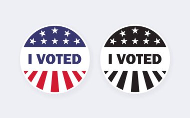 Icons I voted. Election and voting icons. Voting in election. Vector scalable graphics clipart