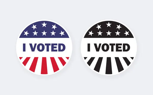 Icone Che Votato Icone Elettorali Voto Voto Alle Elezioni Grafica Illustrazione Stock