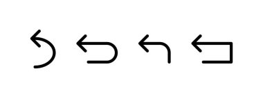 Ok simgelerini geri ver. Vektör ölçeklenebilir grafikleri