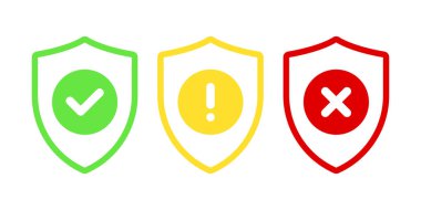 Kalkan kontrol işaretleri. Kene simgeleri