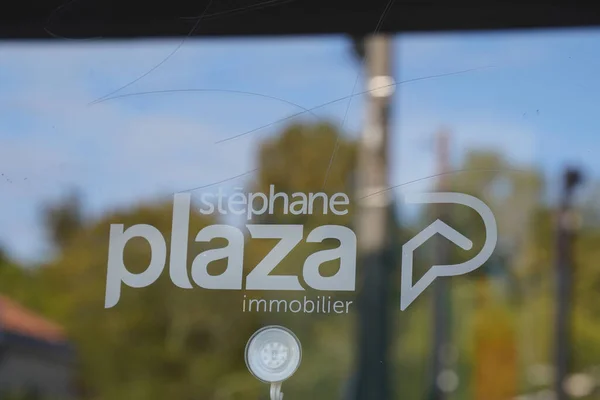 Burdeos Aquitania Francia 2022 Stephane Plaza Logo Text Brand Sign — Foto de Stock