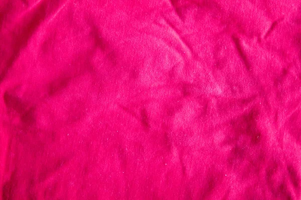 Roze Katoenen Textuur Canvas Stof Achtergrond Met Plooien Detail Van — Stockfoto