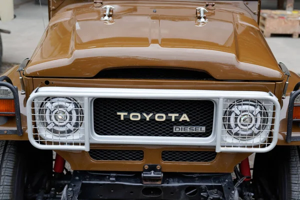 Bordeaux Aquitaine Frankrike 2022 Toyota Land Kryssare Diesel Logotyp Text — Stockfoto