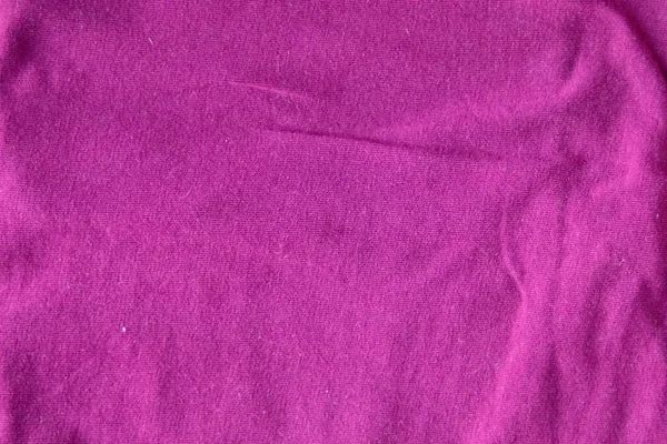 Roze Katoen Stof Textuur Kleding Katoen Jersey Achtergrond Met Plooien — Stockfoto