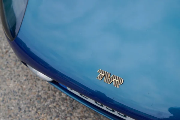 法国阿基坦波尔多 2022 Tvr标志文字和品牌标志英国跑车制造商 — 图库照片