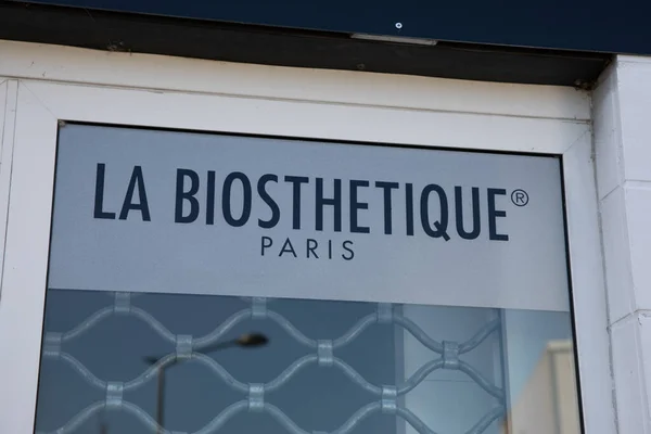 Burdeos Aquitania Francia 2022 Biosthetique Paris Logo Brand Text Sign — Foto de Stock