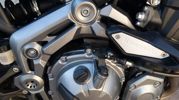 Bordeaux Aquitaine Frankreich 2022 Kawasaki Motor Motorrad Markenlogo Und Textschild — Stockfoto