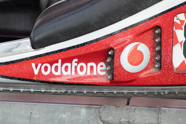 Bordeaux Aquitaine France 2022 Логотип Vodafone Текстовий Підпис Британська Мультинаціональна — стокове фото